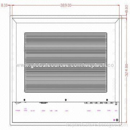 Rugged Panel PC, 17" LCD with Touchscreen, GM45/2GB/320GB, 4xCOM/4xUSB/2xGLAN, Fanless Design